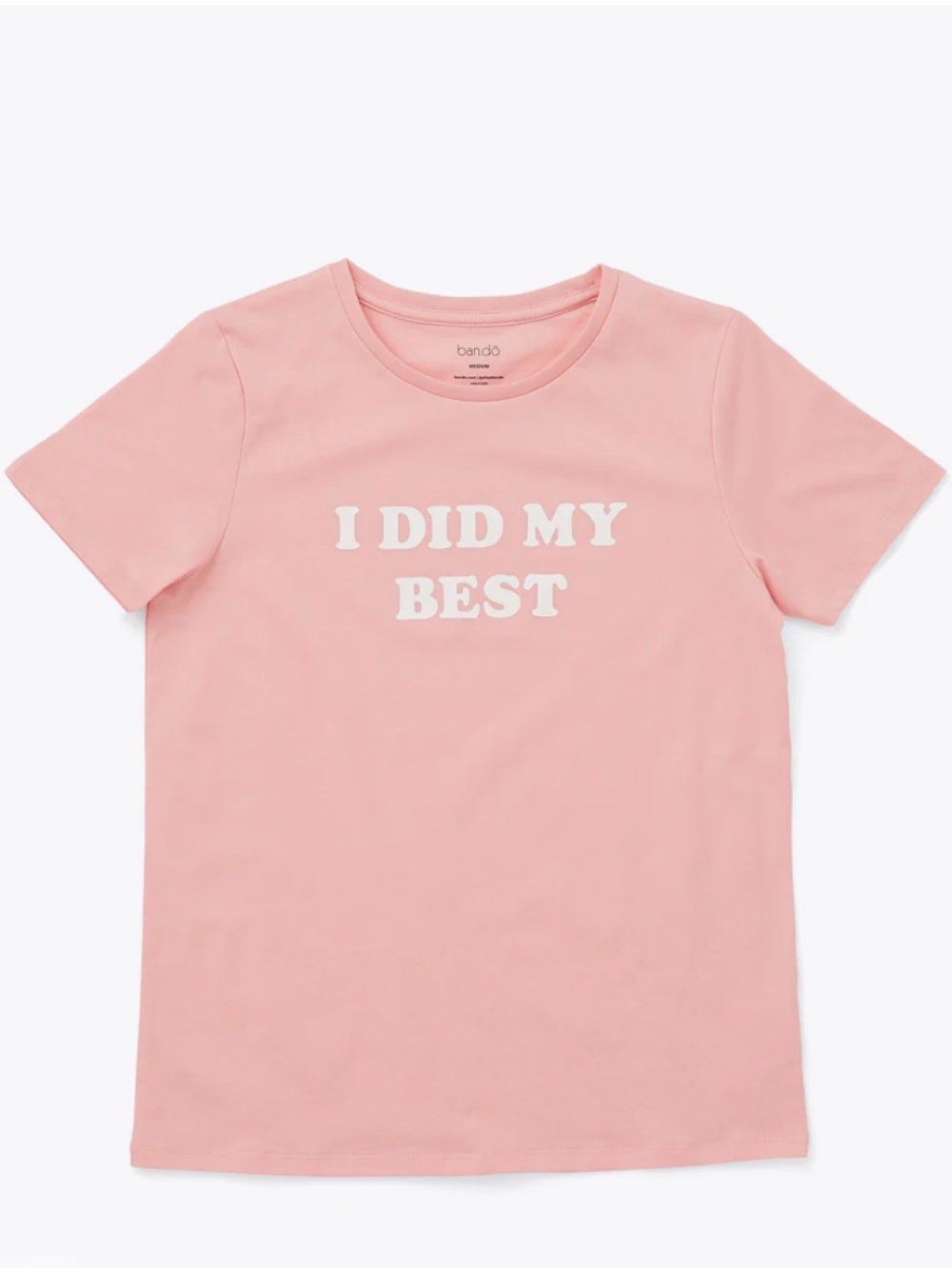 ban.do Pink 'I DID MY BEST' Short Sleeve Graphic Tee